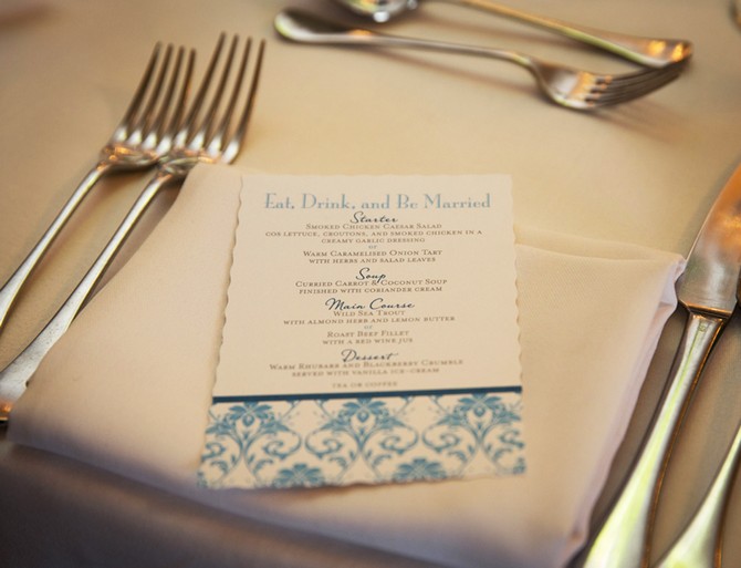 blue wedding invitations
